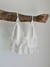 Cropped Beloved - Off White Tecido Canelado / Renda - comprar online