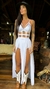 Vestido Shira - Alcinhas Reguláveis Detalhes Elásticos Fenda na saia (Acompanha Hotpant) - comprar online