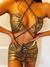 Vestido Kallyope - Metalizado Dourado - buy online