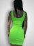 Vestido Open - Verde Neon com Recortes Decote Curto - online store