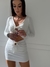 Vestido Ravena - Off White Tecido Canelado on internet