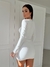 Vestido Ravena - Off White Tecido Canelado - online store