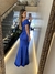 Vestido longo Sabrina azul royal - comprar online