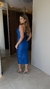 Vestido Midi tomara que caia Prada -azul na internet