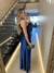 Vestido Longo Samantha azul escuro - comprar online