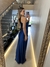 Vestido Longo Samantha sem manga azul - loja online