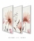 Conjunto 3 Quadros Decorativos Craft Flowers - Emoldurei Store