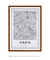 Quadro Decorativo Mapa de Paris - comprar online