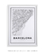 Quadro Mapa de Barcelona - Emoldurei Store