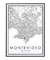 Quadro Mapa de Montevidéu