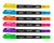 Marca Texto Ponta Dupla Neon Escolar Infantil Fluorescente