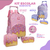 Kit Mochila De Rodinhas Com Alças + Lancheira + Estojo Infantil Candy Sorvete - PAPELARIA STORE