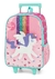 Kit Escolar Infantil Mochila de Rodinhas + Lancheira + Up4you Unicórnio Nuvem Arco Íris Feminino Menina Alças de Costas - comprar online