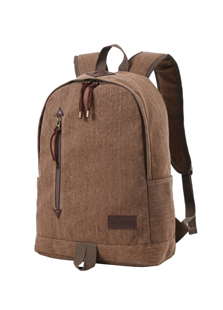 Mochila Bolsa de Costas Casual em Lona Vintage