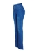 Calça jeans flare azul andreza de cintura alta, com cós triplo, base andreza, foto lateral still.