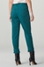 Calça jeans reta verde com punhos na barra - comprar online