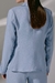 Blazer feminino em linho azul claro - comprar online
