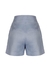 Short linho azul claro com renda - Andreza Chagas | Premium Denim | Jeans Sustentável 
