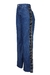 Calça jeans wide leg anita azul médio - loja online