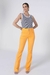 Calça jeans flare april laranja - comprar online