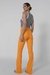 Calça jeans flare april laranja - Andreza Chagas | Premium Denim | Jeans Sustentável 