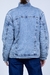 Jaqueta jeans puffer mariah azul clara - comprar online