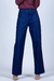 Calça jeans wide leg azul marinho maisa