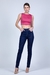 Calça jeans skinny azul marinho com respingos - comprar online