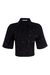 Camisa celine preta com respingos - Andreza Chagas | Premium Denim | Jeans Sustentável 