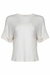 Blusa damaris branca, frete frontal em still.