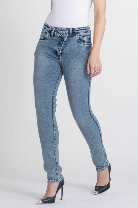 Calça Jeans Feminina Skinny Azul Médio F2023023