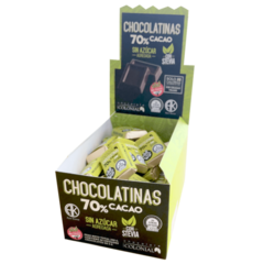 Colonial chocolatinas "70% cacao sin azúcar" 5 grs 50 u