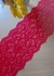Puntilla elastizada 16,5 cm Rojo x mt