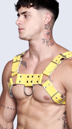 YELLOW H CHAROL LEATHER HARNESS - buy online