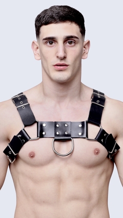 ALL BLACK H LEATHER HARNESS