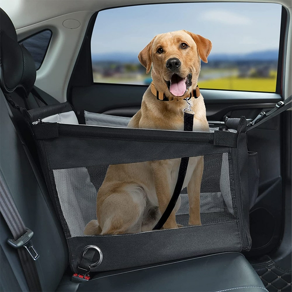 Assento para Carro com Cinto de Segurança | para cães e gatos