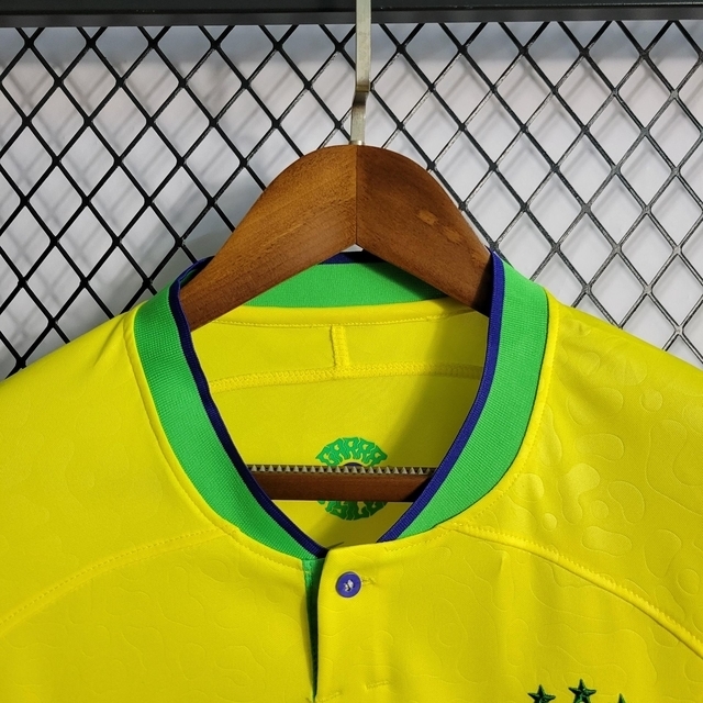Camisa Brasil I 22/23 Torcedor Nike Masculina - Amarela