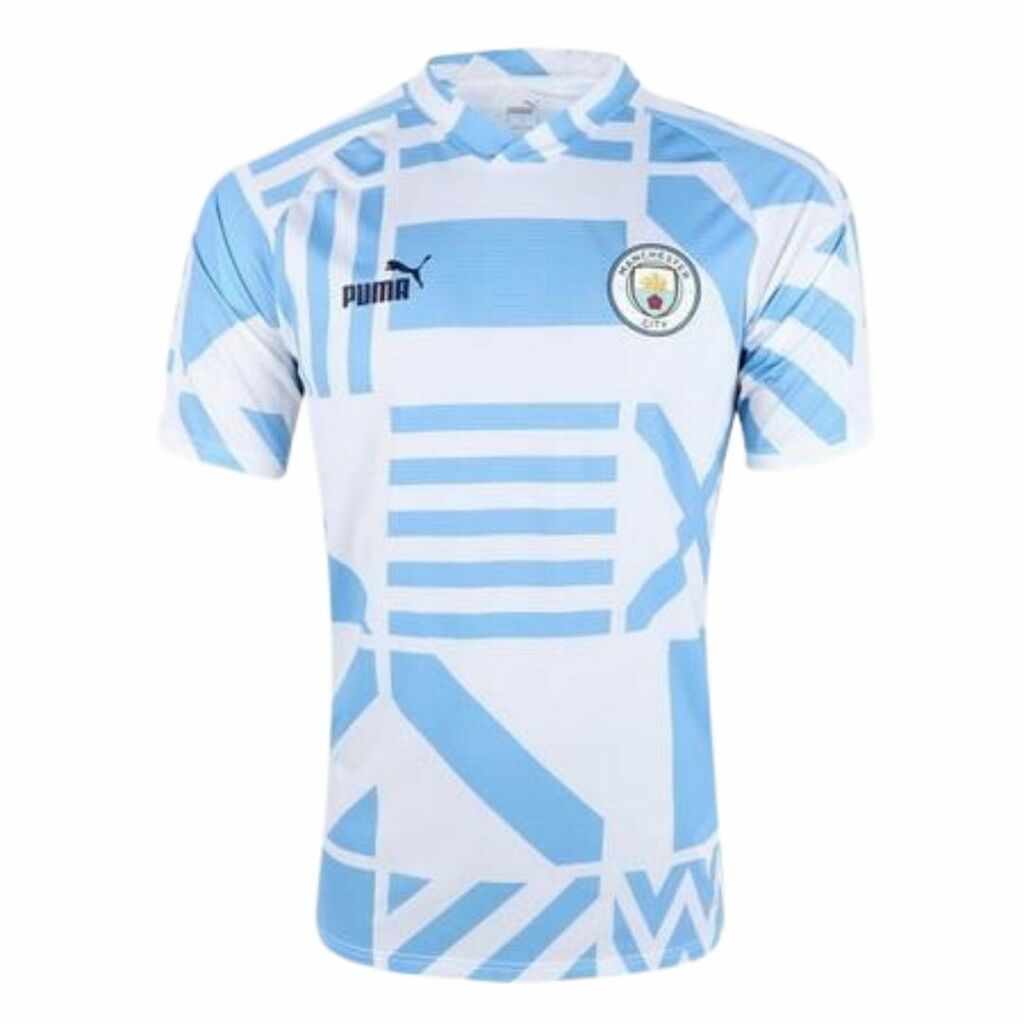 Camisa Manchester City 22/23 Versão Torcedor Pré-Jogo - Azul