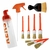 Kit 7 Pincéis de Detalhamento + Snow Pump Espuma + Pincel Soft Brush + Borrifador 2 em 1 - Kers