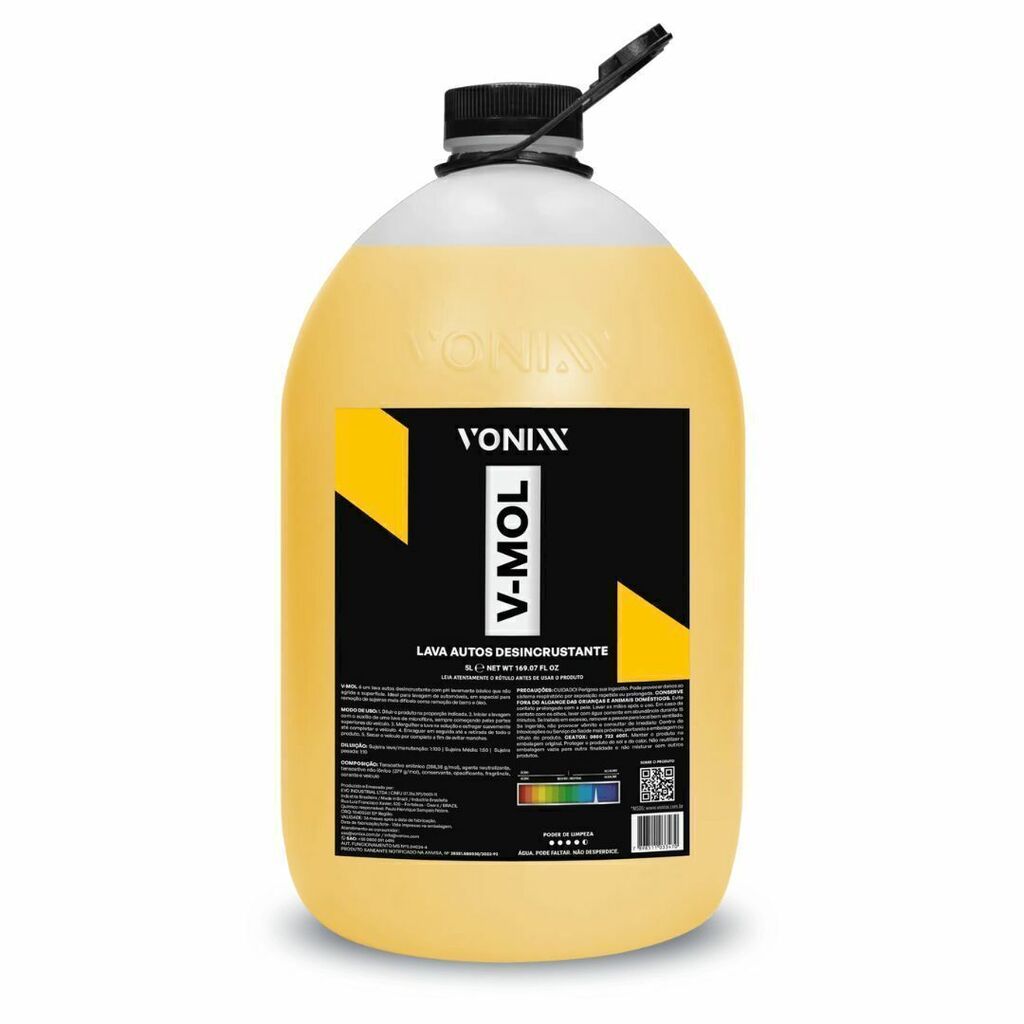 V-Mol Shampoo Lava Autos Desincrustante 5L - Vonixx