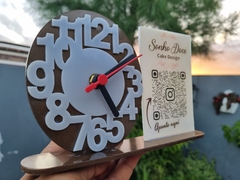 Molde silicone para resina relógio, placa com relógio na internet