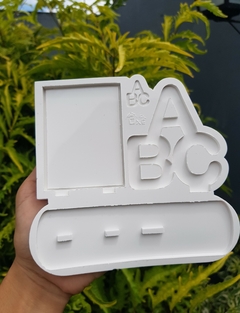 Molde silicone Resina com placa foto ABC abc ideal para lembrancinhas menor na internet
