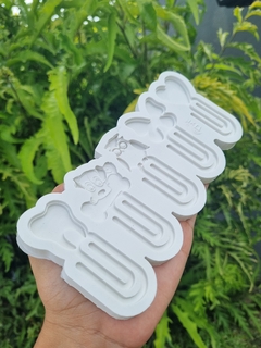 Molde silicone para resina Clips de papel na internet