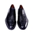 Zapato de Vestir Turin Combinado con Cuero de Cabra Negro - comprar online