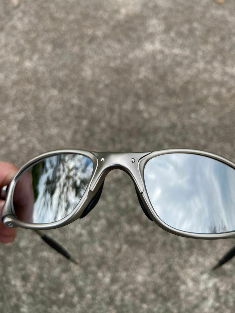 Óculos de Sol Oakley Juliet (Prata Lente Azul) DOUB