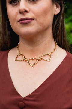 Choker 3 corações