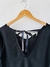 blusa negra gasa mc CD502 - comprar online