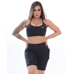 Short C/ Bolso Para Corrida Run Preto - comprar online