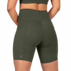 Imagem do Short Com Bolso Para Corrida Caminhada Academia Feminino Compressão