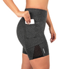 Short C/ Bolso Para Corrida Suplex Tela Cinza Mescla